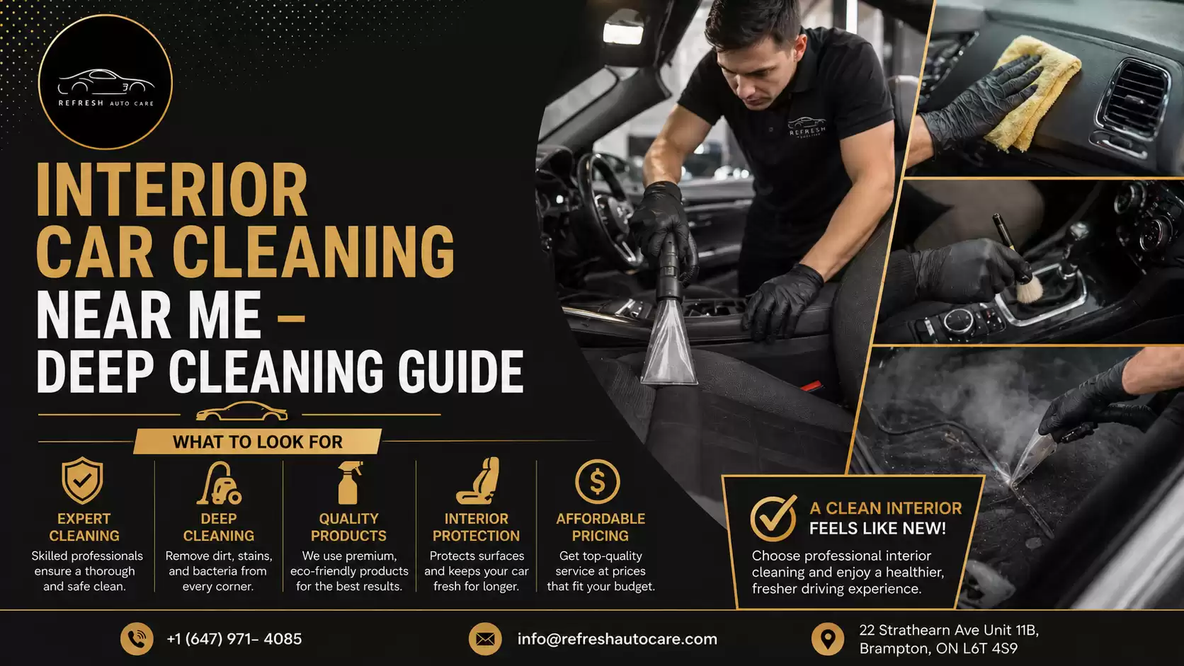 Car Interior Cleaning Cost in Brampton – Full Breakdown