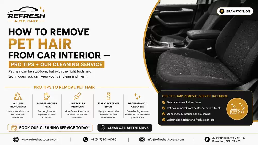 How to Remove Pet Hair from Car Interior — Pro Tips + Our Cleaning Service