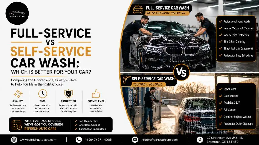 Full-Service vs Self-Service Car Wash: Which Is Better for Your Car?
